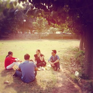 (L-R) Raksha Kumar, Revati Laul, Kunal Majumder, Avalok Langer. Photo: Andrew Clarance