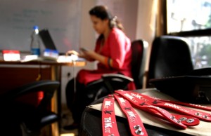 At THiNK office on 18 October afternoon. Photo: Vijay Pandey